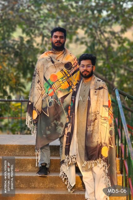 Mens Digital Printed Shawl || MDS-06